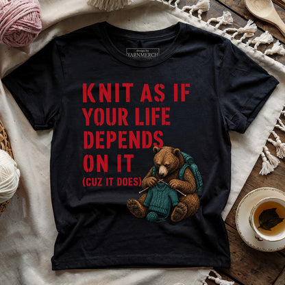 Knit As Your Life T-shirt