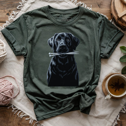 Labrador With Needles T-shirt