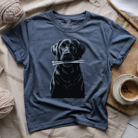 Labrador With Needles T-shirt