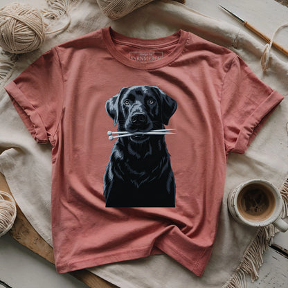 Labrador With Needles T-shirt