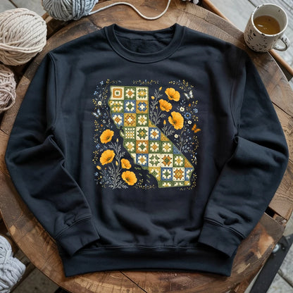 California In Granny Squares Sweatshirt