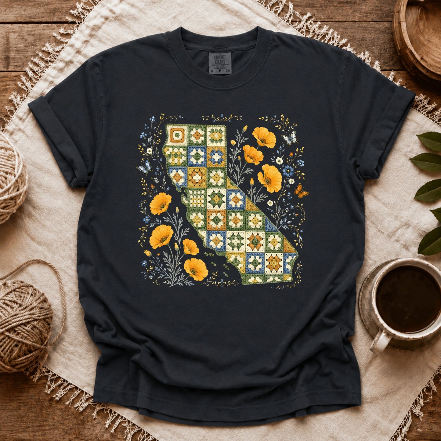 Comfort Colors California In Granny Squares T-shirt