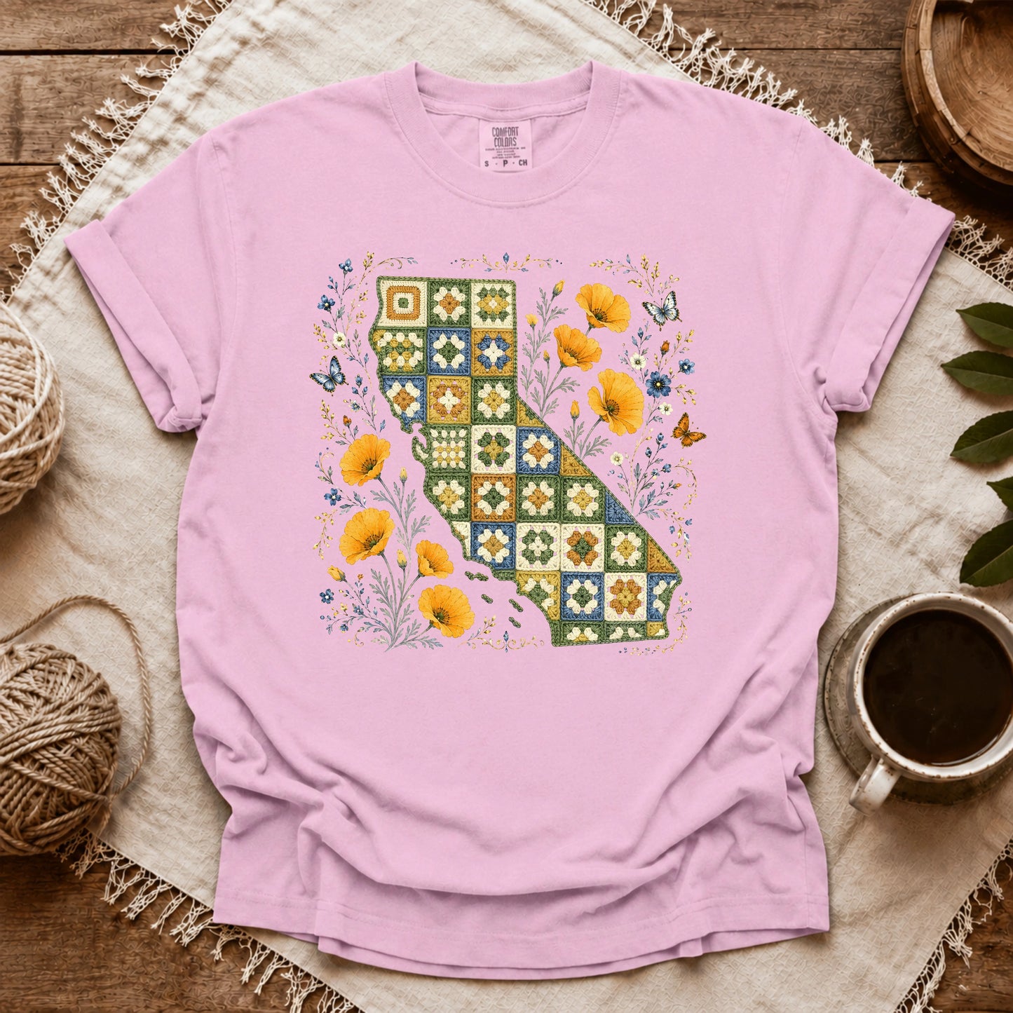 Comfort Colors California In Granny Squares T-shirt