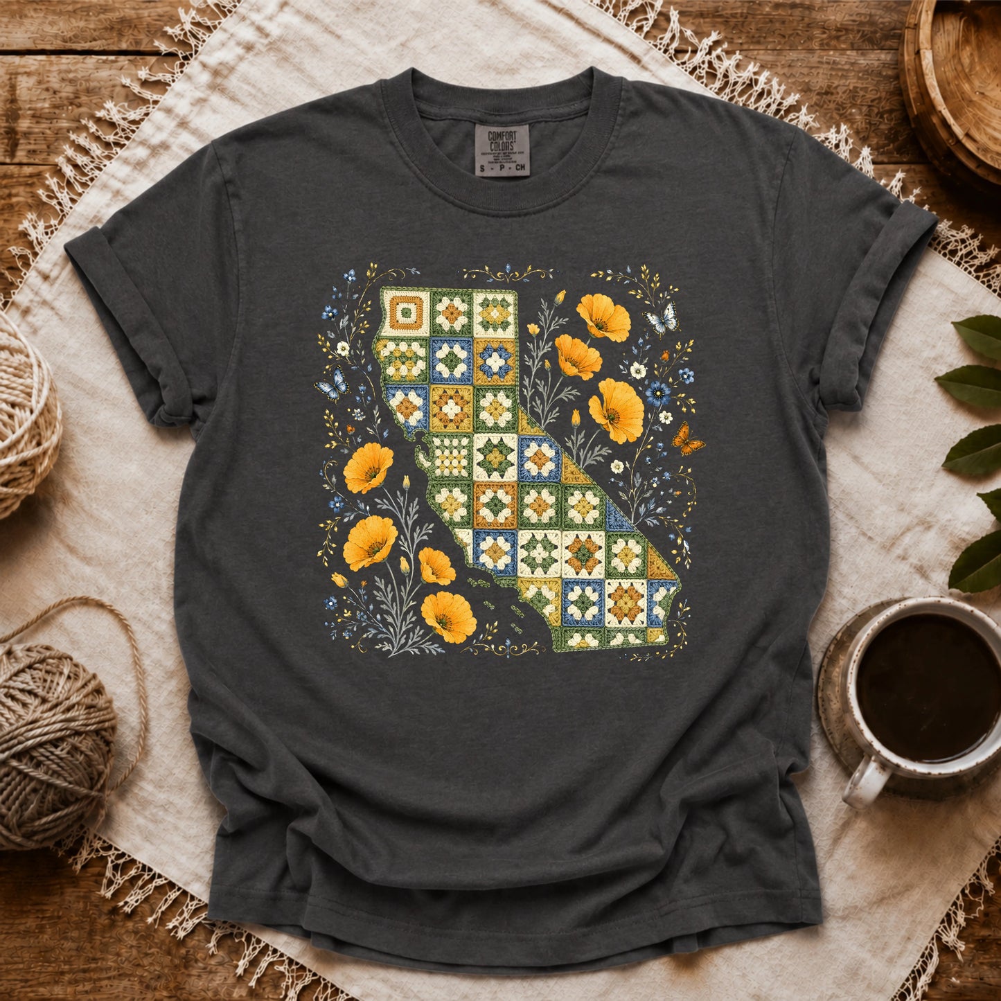 Comfort Colors California In Granny Squares T-shirt