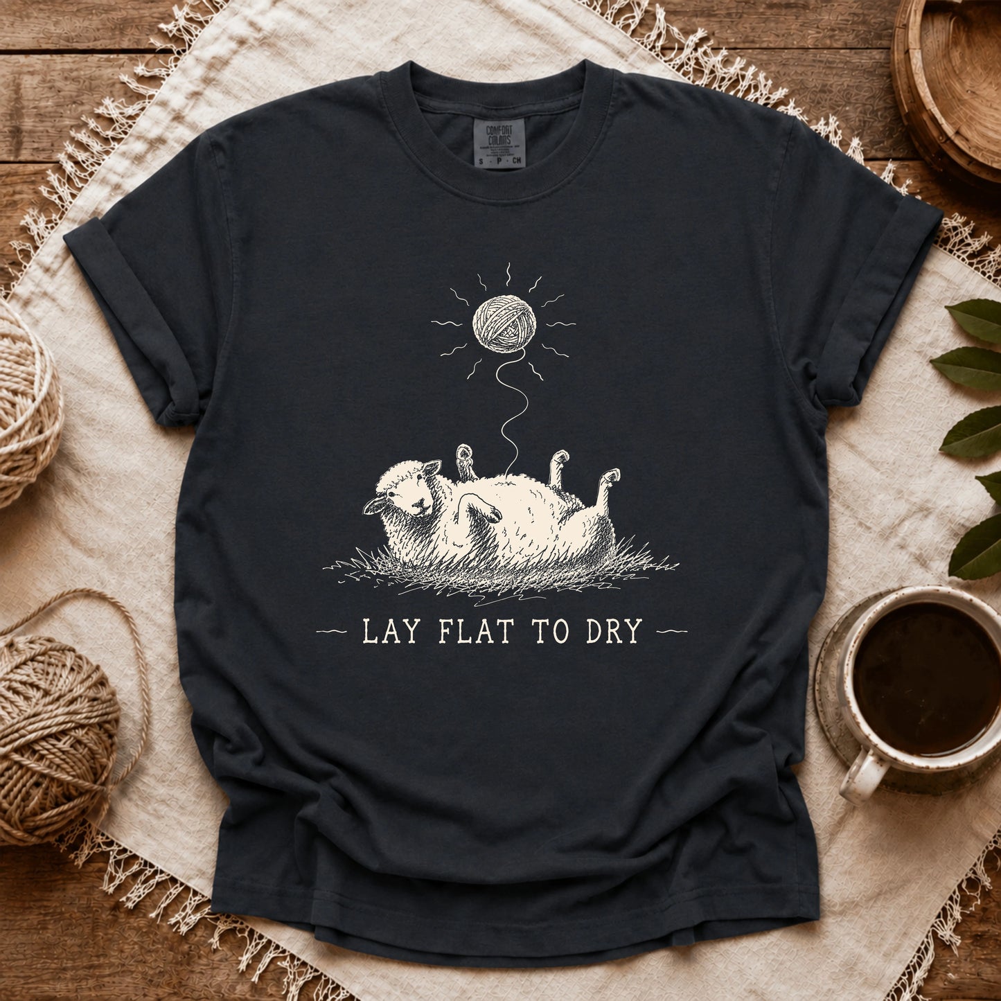 Comfort Colors Lay Flat To Dry Sheep T-shirt