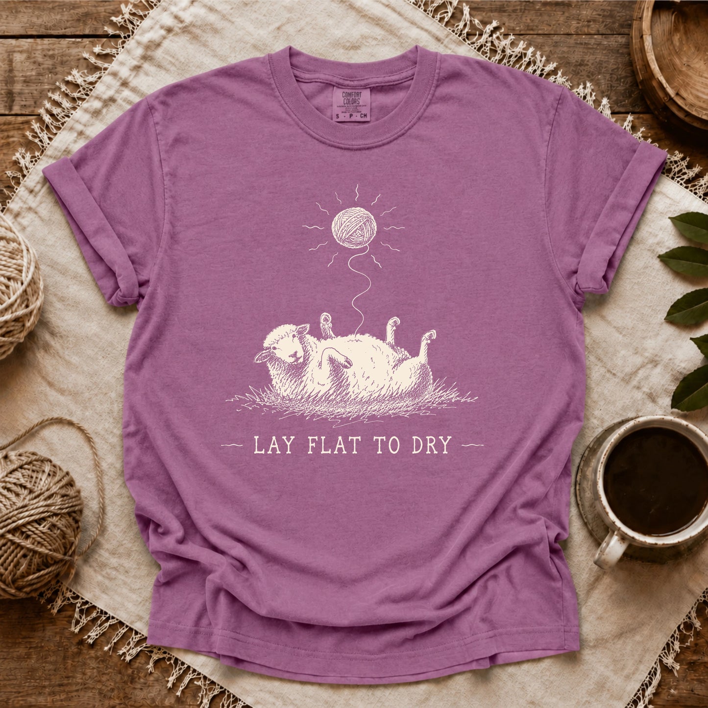 Comfort Colors Lay Flat To Dry Sheep T-shirt