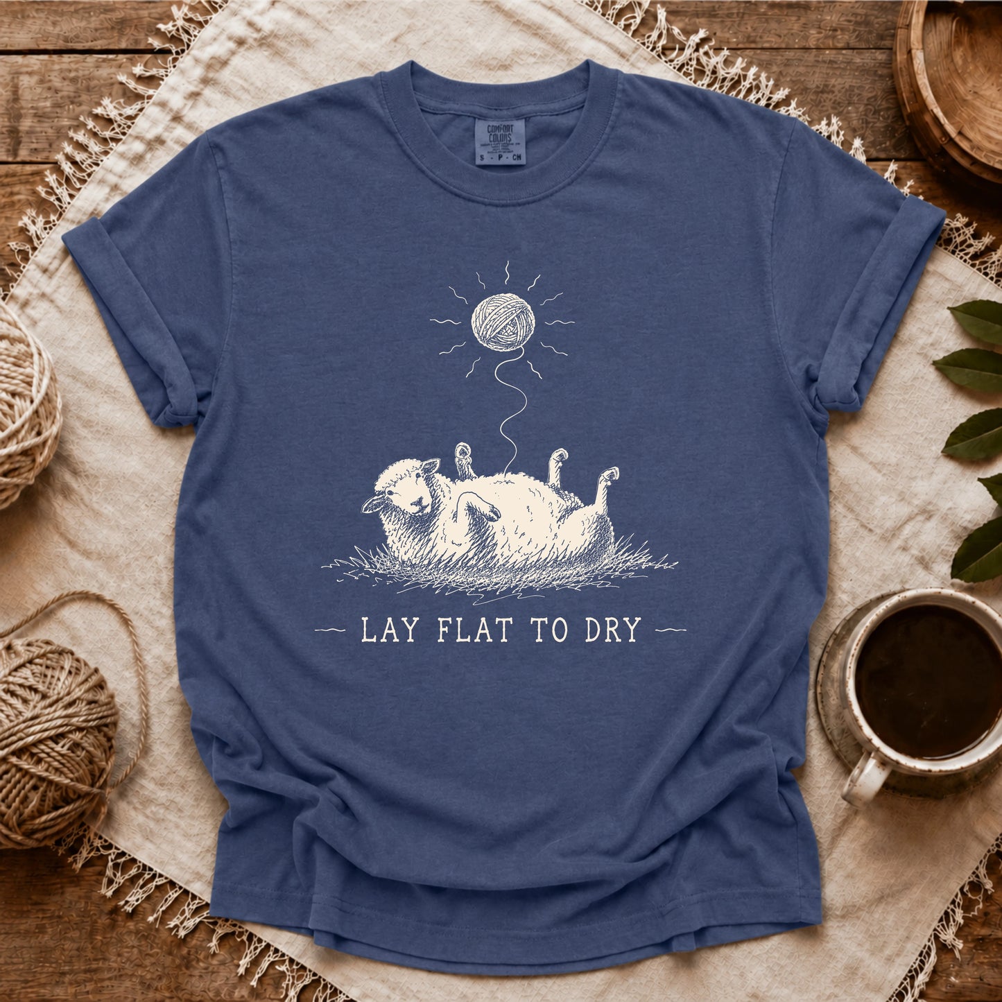 Comfort Colors Lay Flat To Dry Sheep T-shirt