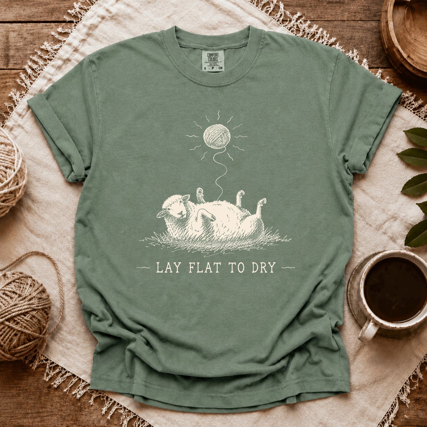 Comfort Colors Lay Flat To Dry Sheep T-shirt