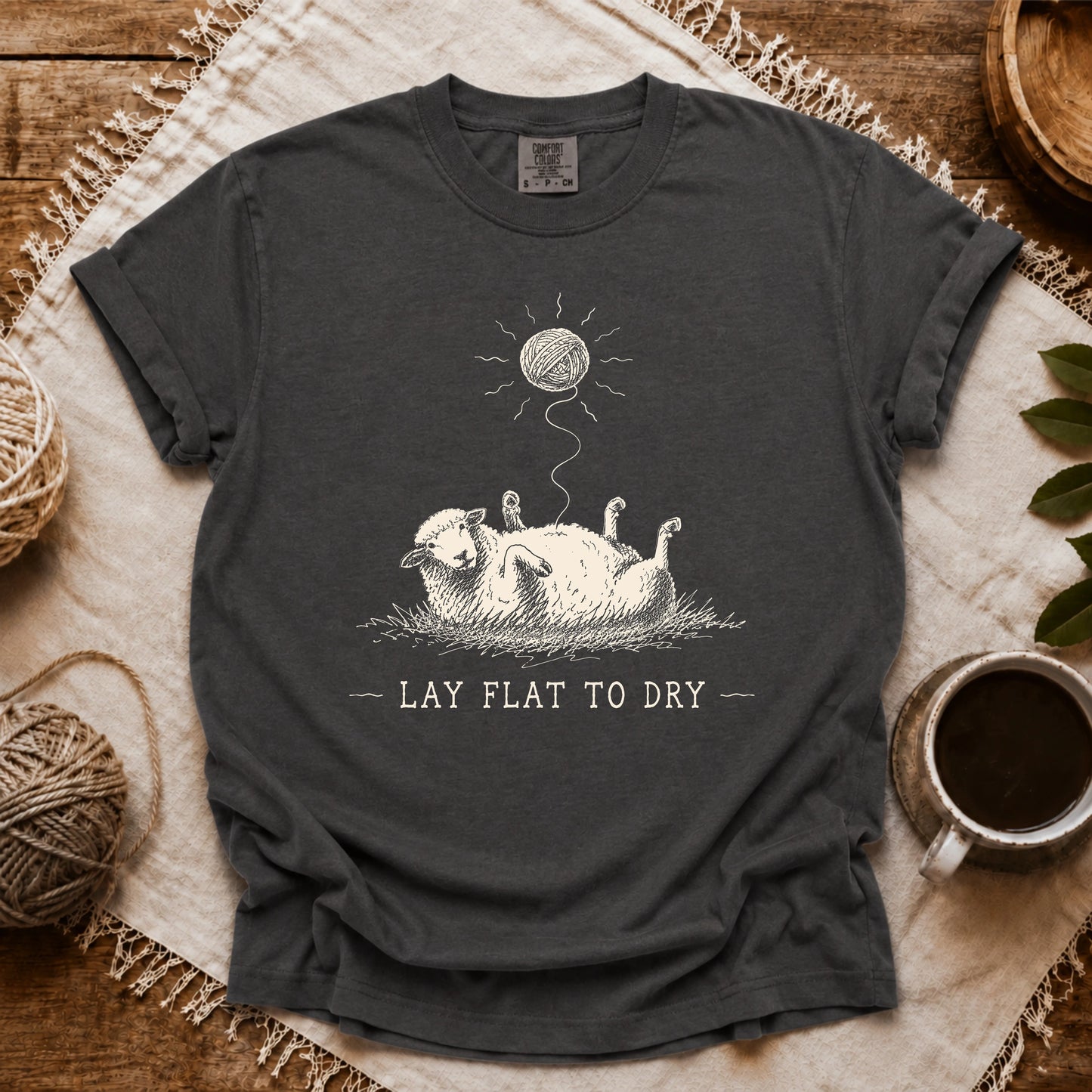 Comfort Colors Lay Flat To Dry Sheep T-shirt