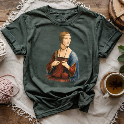 Lady With Knitting T-shirt