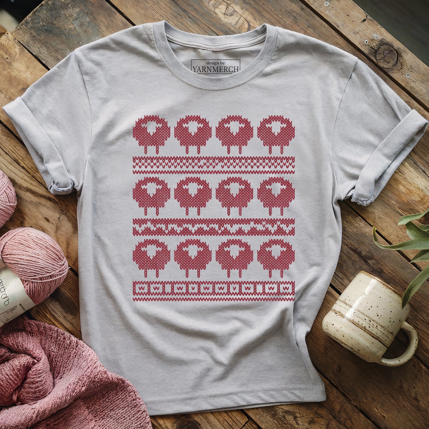 Sheeps In Fair Isle T-shirt