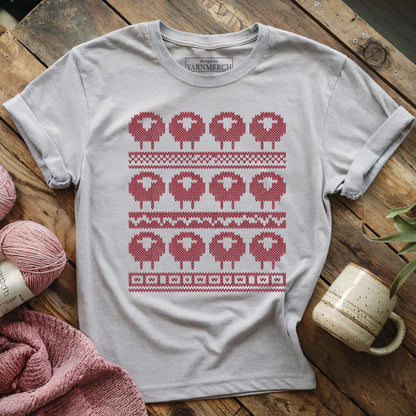 Sheeps In Fair Isle T-shirt