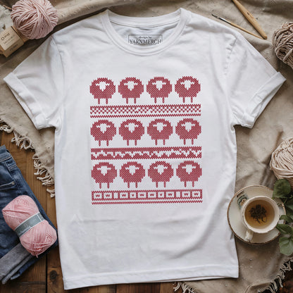 Sheeps In Fair Isle T-shirt