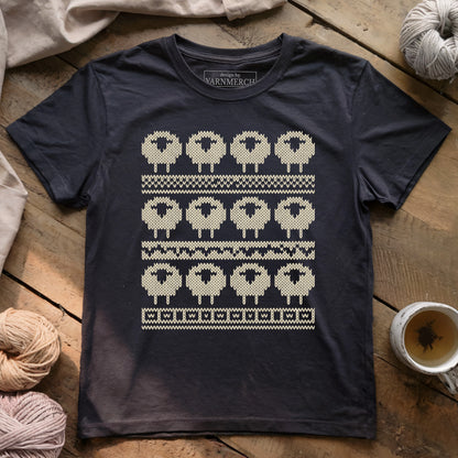 Sheeps In Fair Isle T-shirt