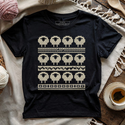 Sheeps In Fair Isle T-shirt