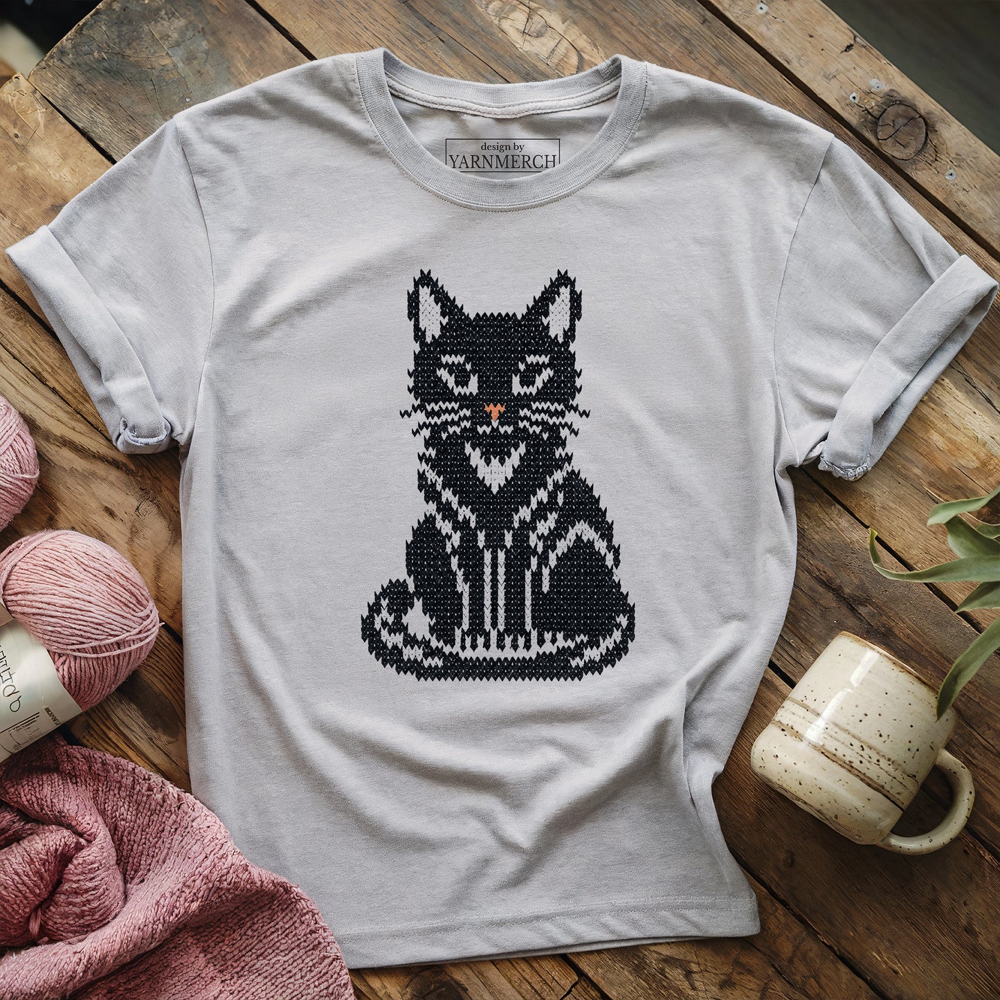 Fair Isle Cat T-shirt