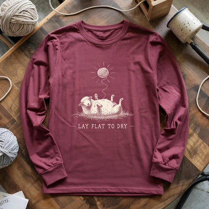 Lay Flat To Dry Sheep Long Sleeve T-shirt