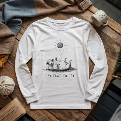 Lay Flat To Dry Sheep Long Sleeve T-shirt