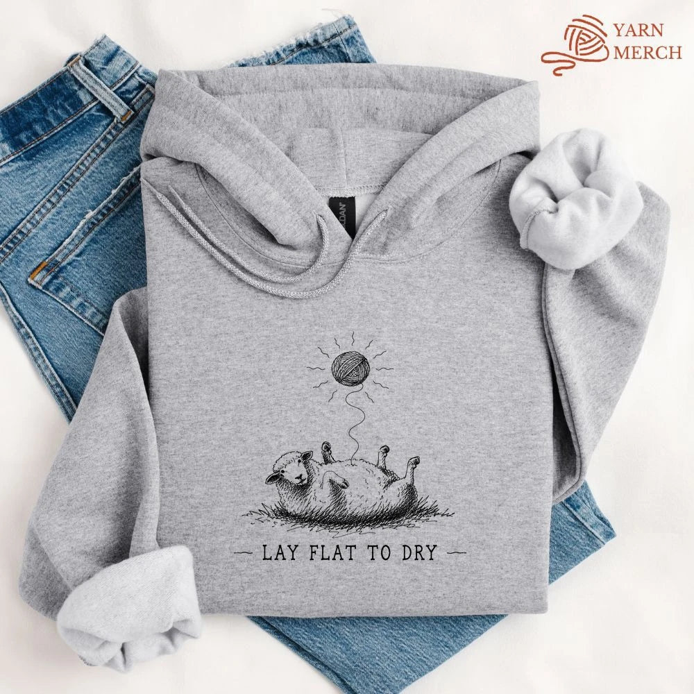 Lay Flat To Dry Sheep Hoodie
