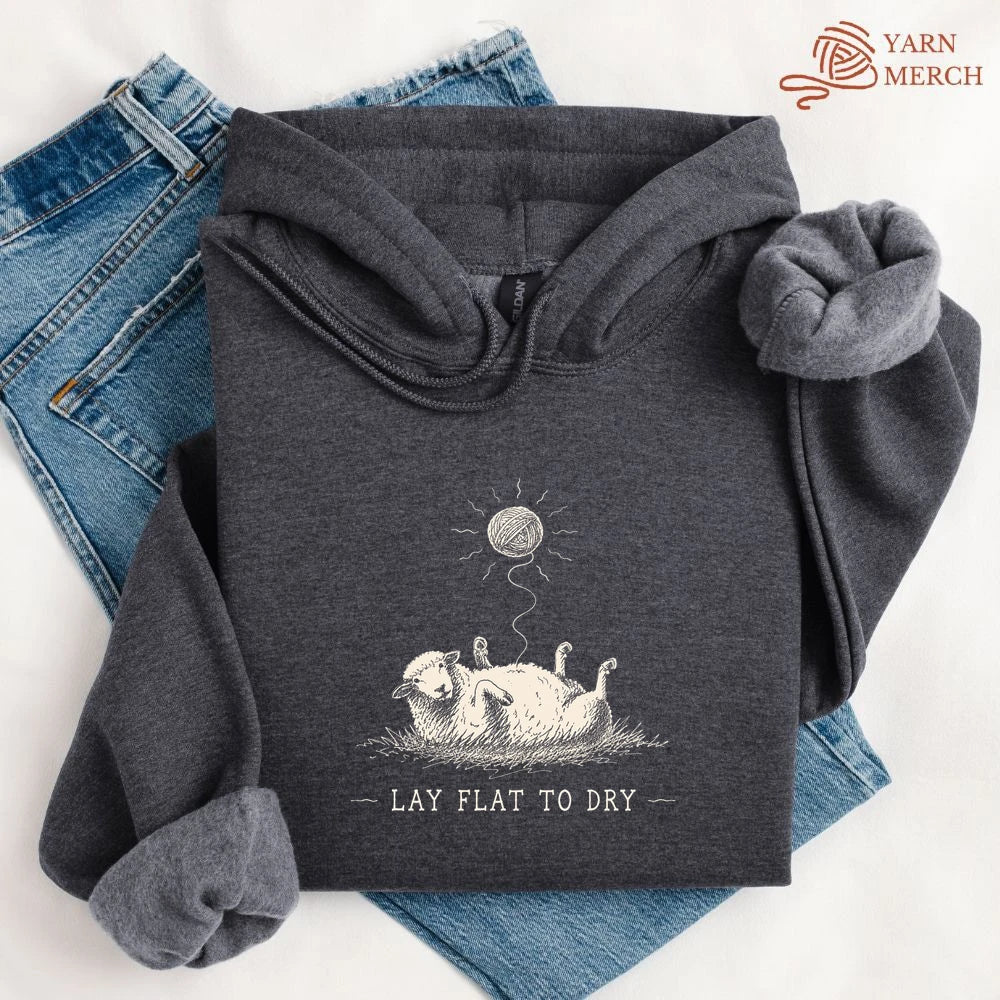 Lay Flat To Dry Sheep Hoodie