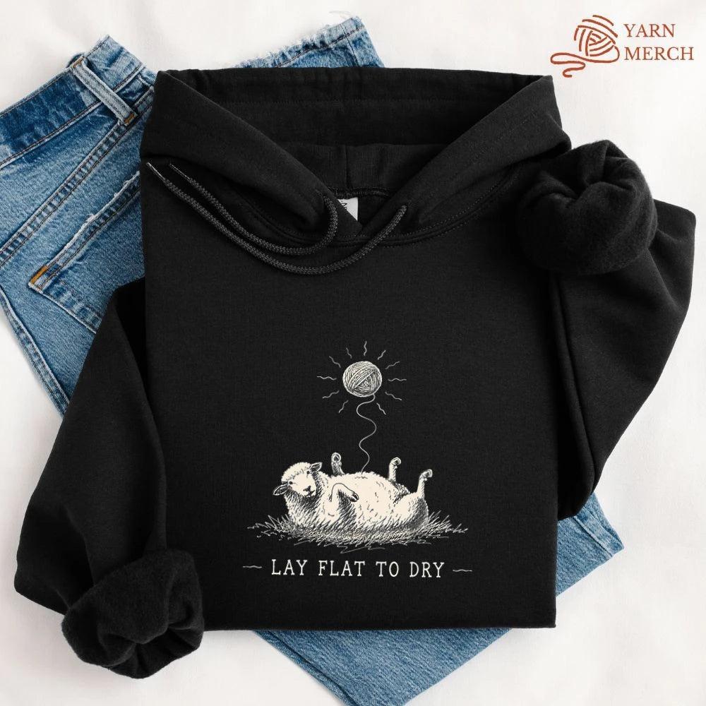 Lay Flat To Dry Sheep Hoodie