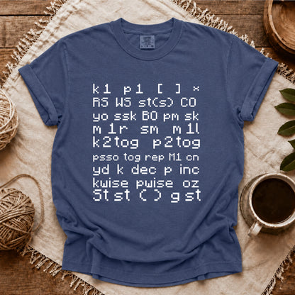 Comfort Colors Knitting Code T-shirt