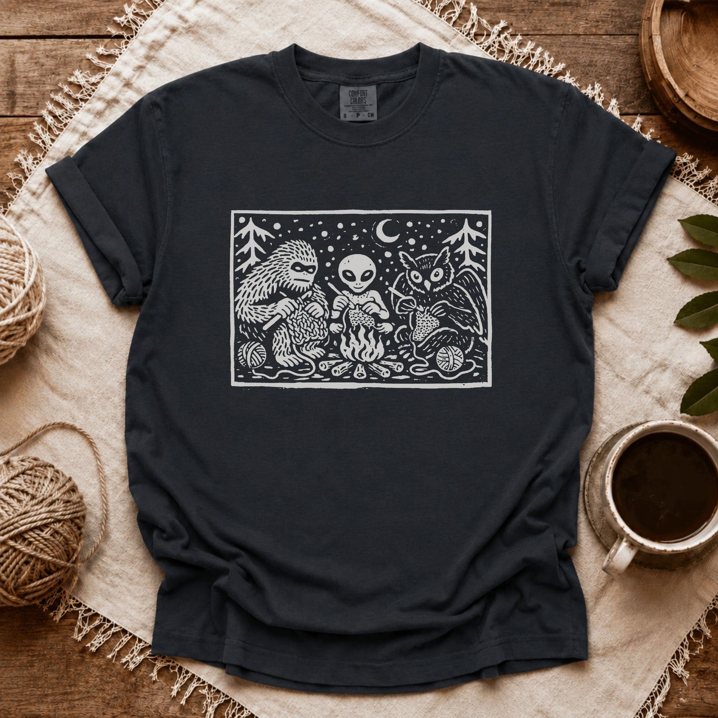 Comfort Colors Campfire Crochet Club T-shirt