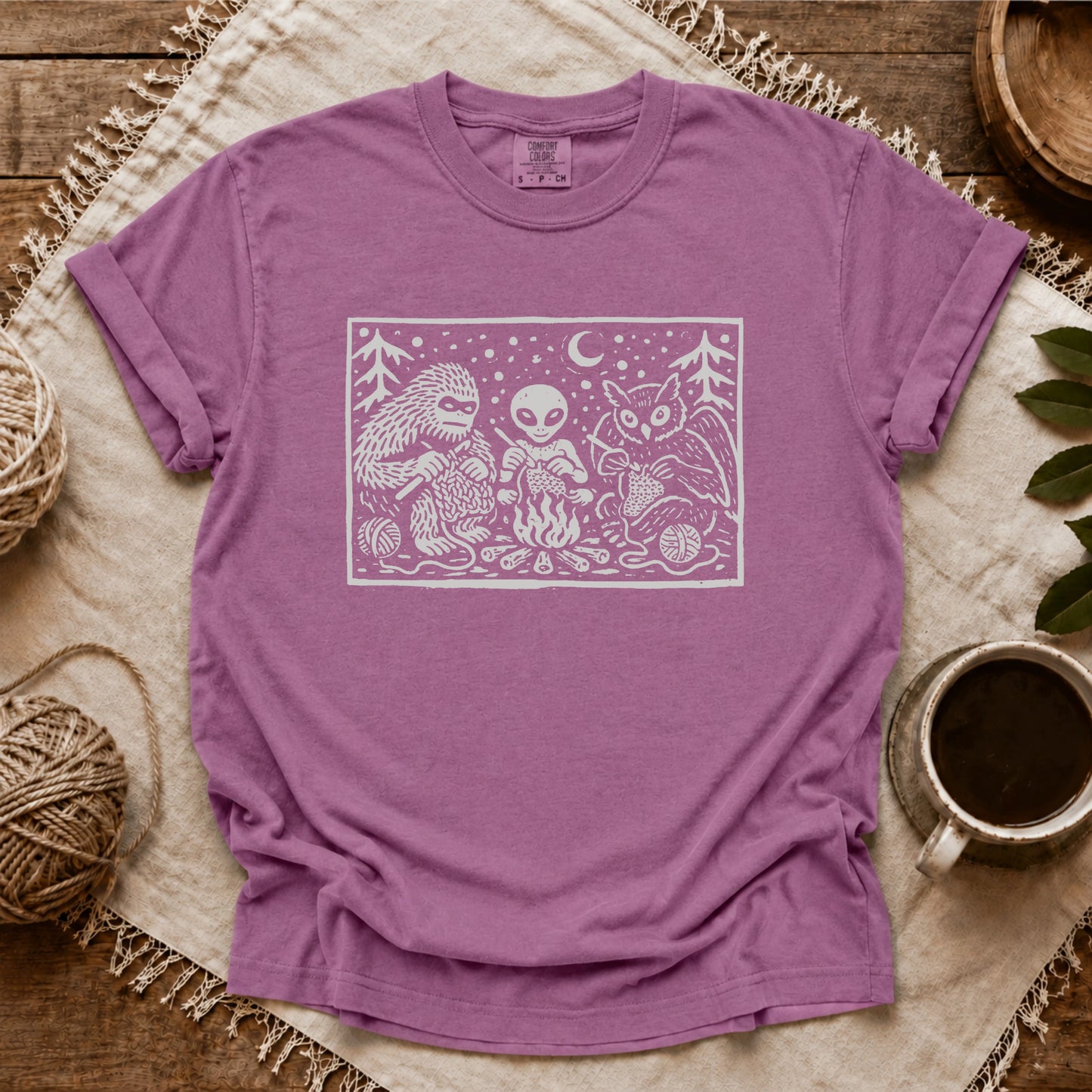 Comfort Colors Campfire Crochet Club T-shirt
