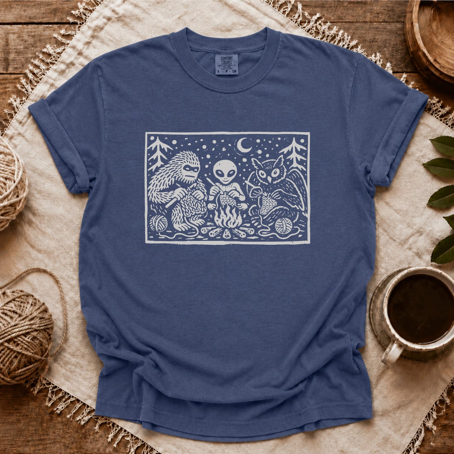 Comfort Colors Campfire Crochet Club T-shirt