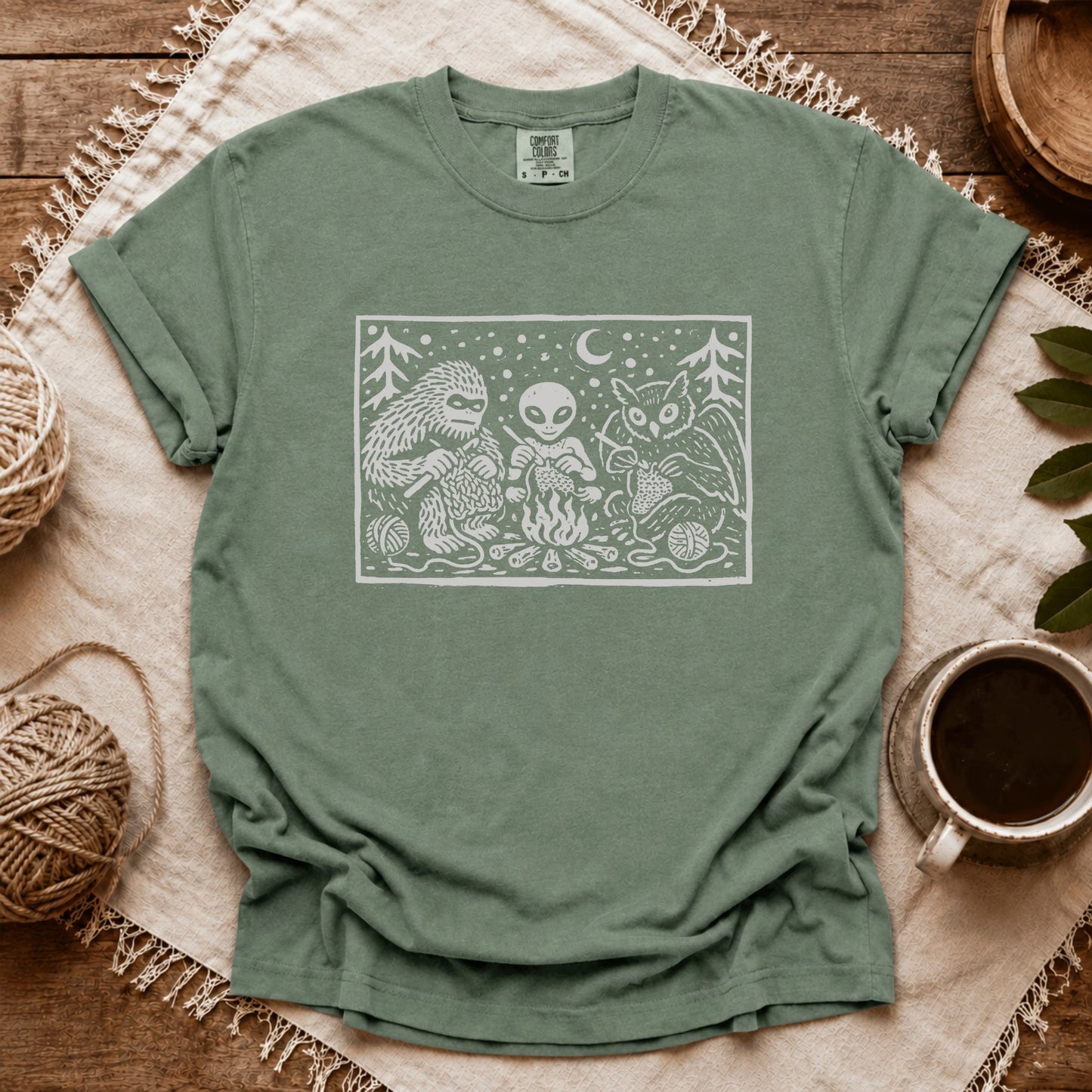 Comfort Colors Campfire Crochet Club T-shirt