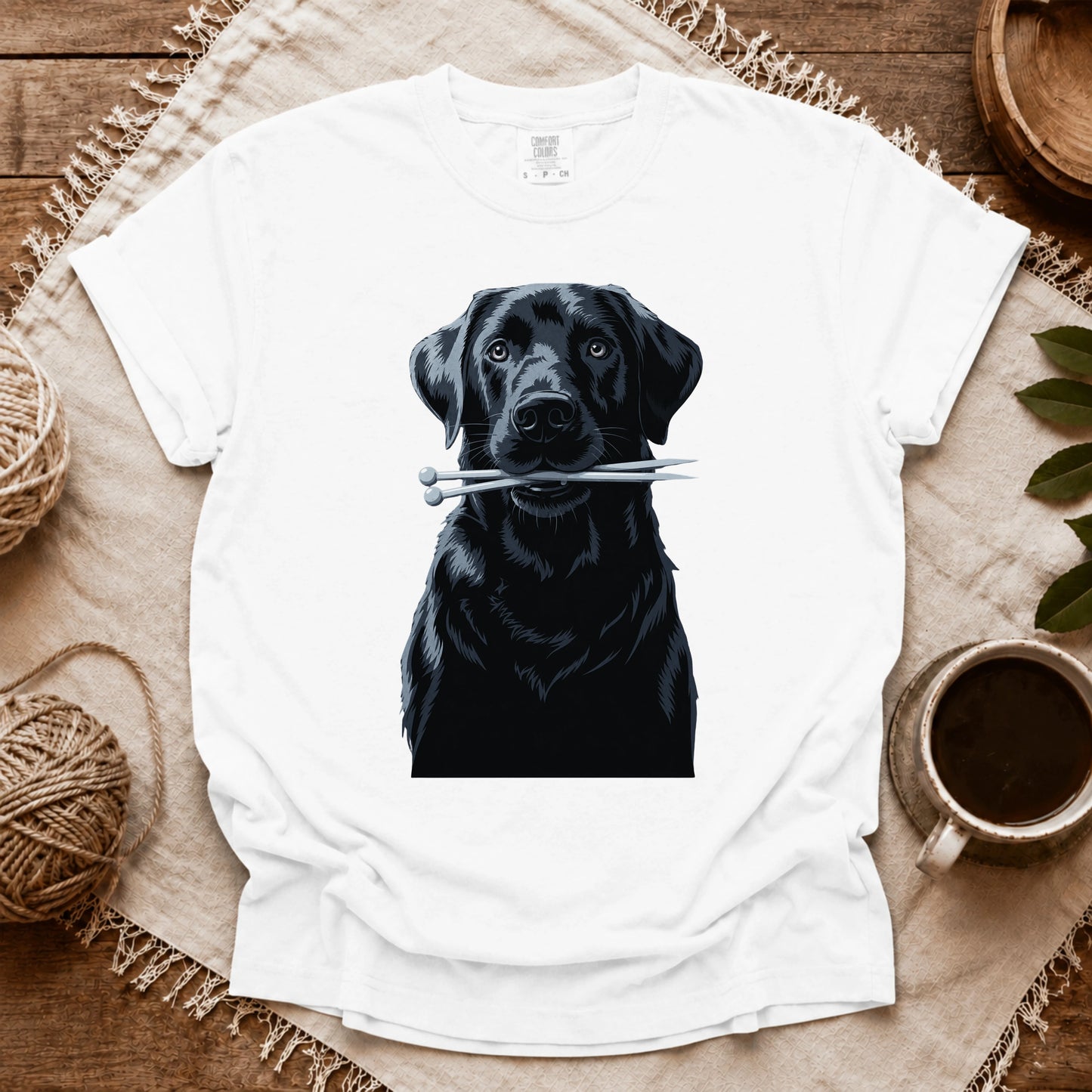 Comfort Colors Labrador With Needles T-shirt