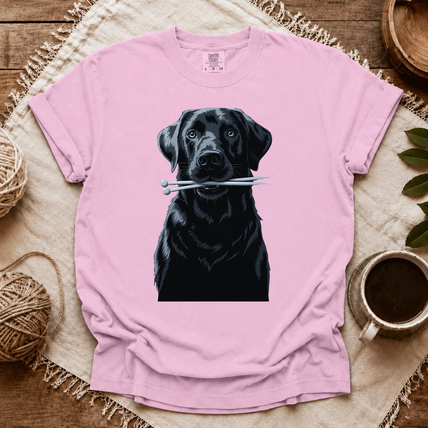 Comfort Colors Labrador With Needles T-shirt