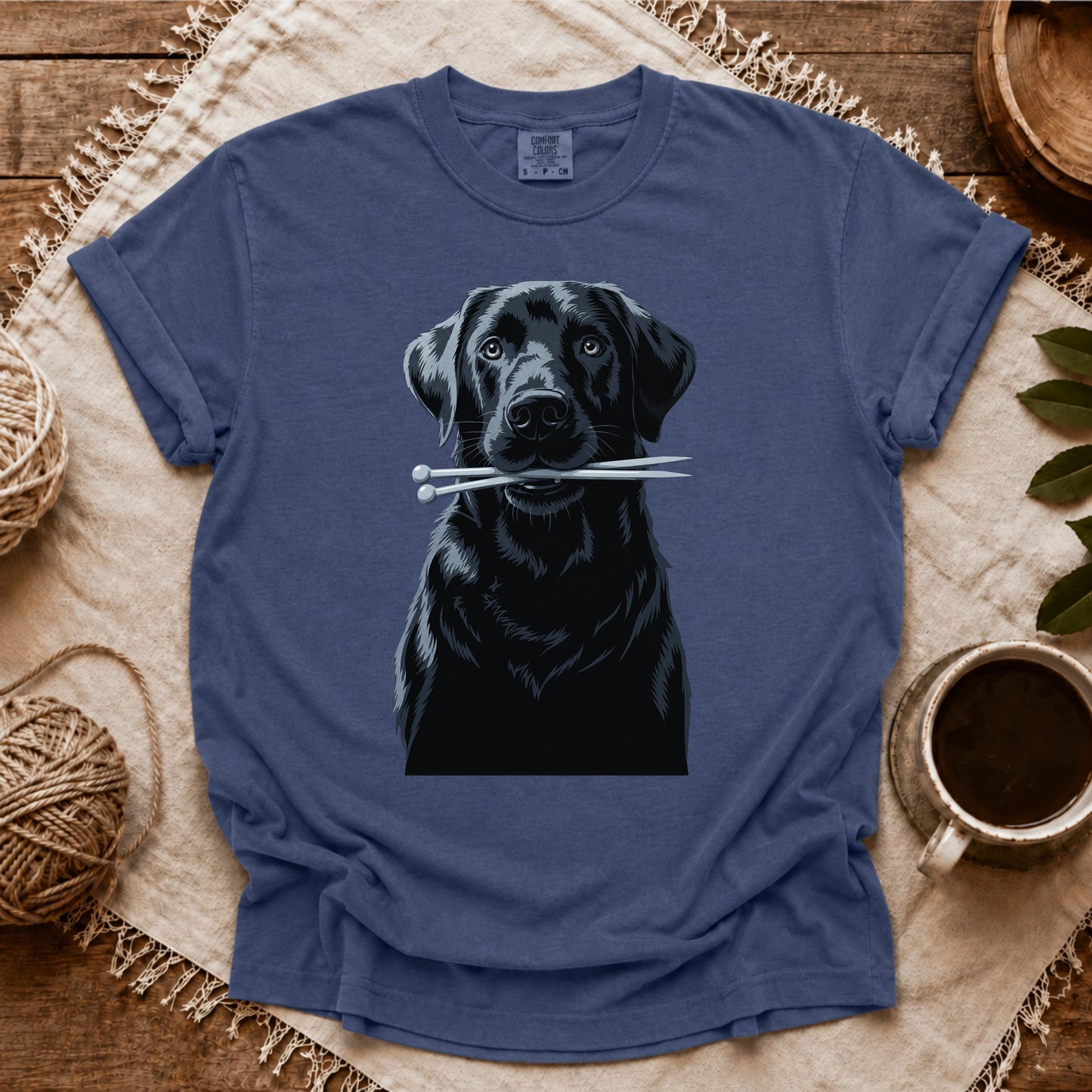 Comfort Colors Labrador With Needles T-shirt