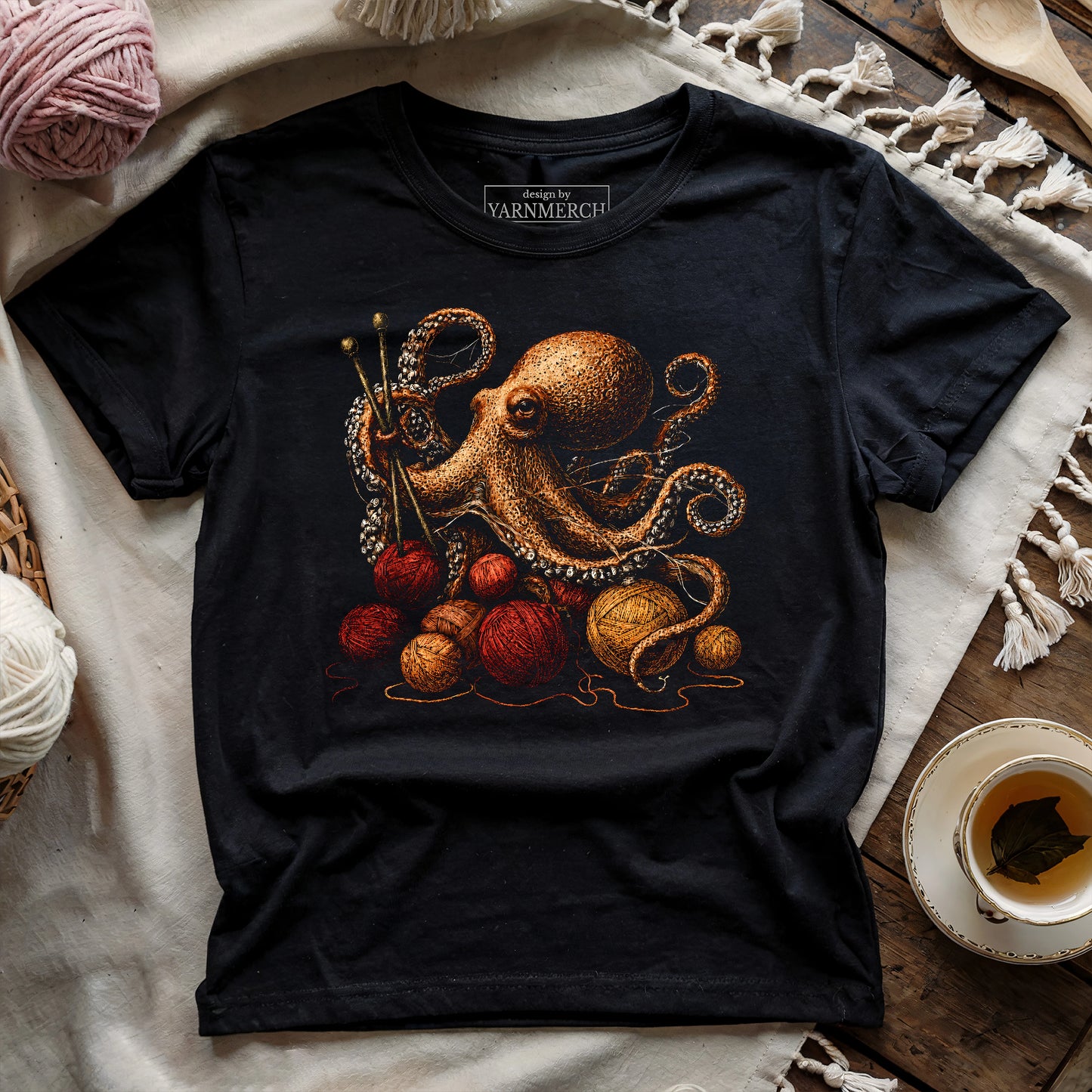 Knit With Octopus T-shirt