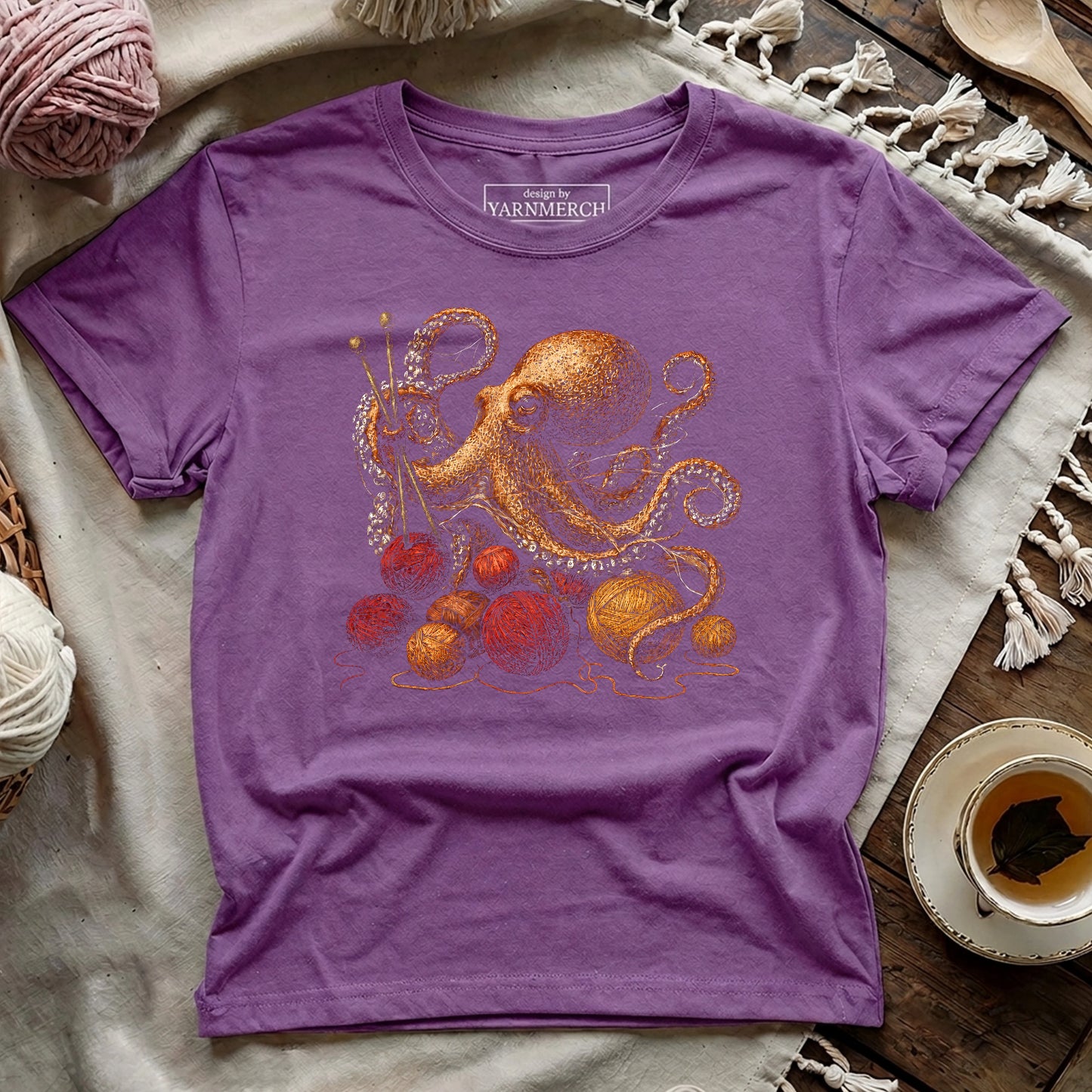Knit With Octopus T-shirt