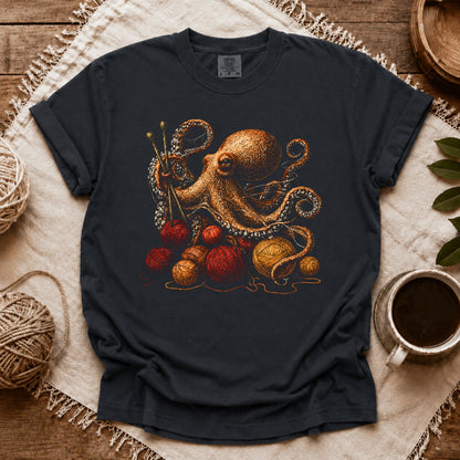 Comfort Colors Knit With Octopus T-shirt