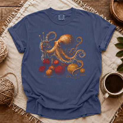 Comfort Colors Knit With Octopus T-shirt