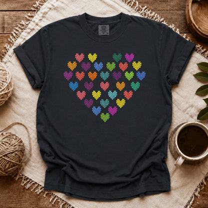 Comfort Colors Fair Isle Heart T-shirt