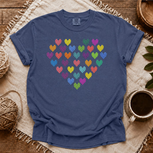 Comfort Colors Fair Isle Heart T-shirt