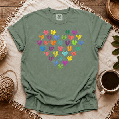 Comfort Colors Fair Isle Heart T-shirt