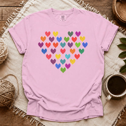 Comfort Colors Fair Isle Heart T-shirt