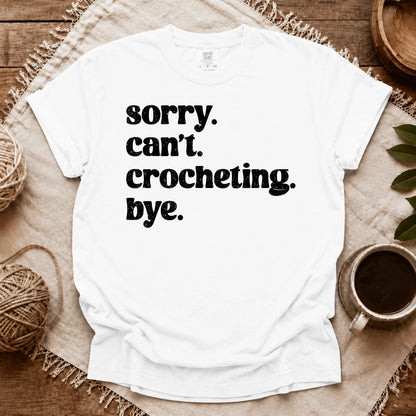Comfort Colors Crocheting. Bye T-shirt