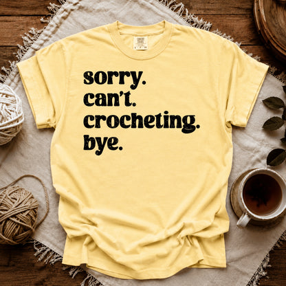Comfort Colors Crocheting. Bye T-shirt