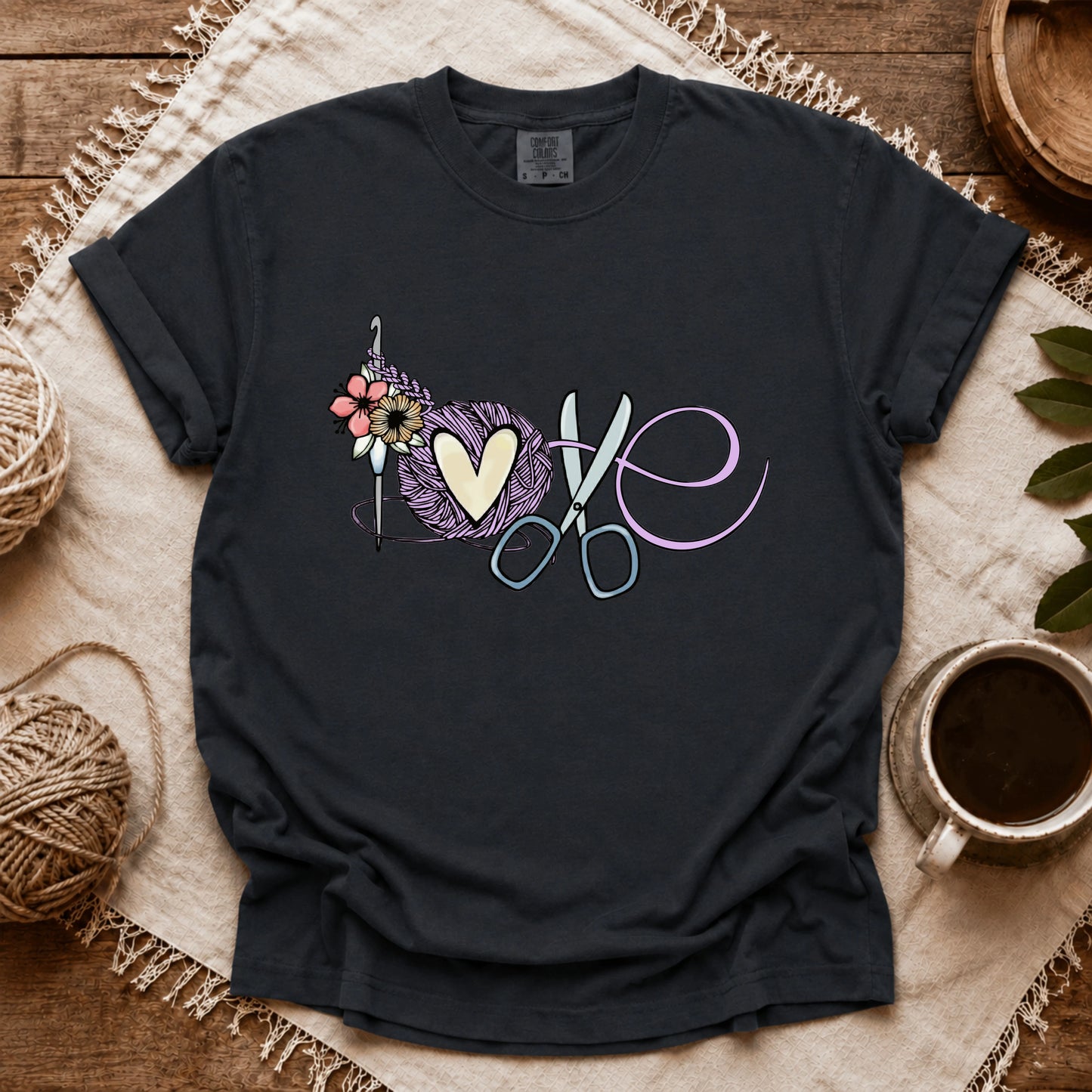 Comfort Colors Love Crocheting T-shirt