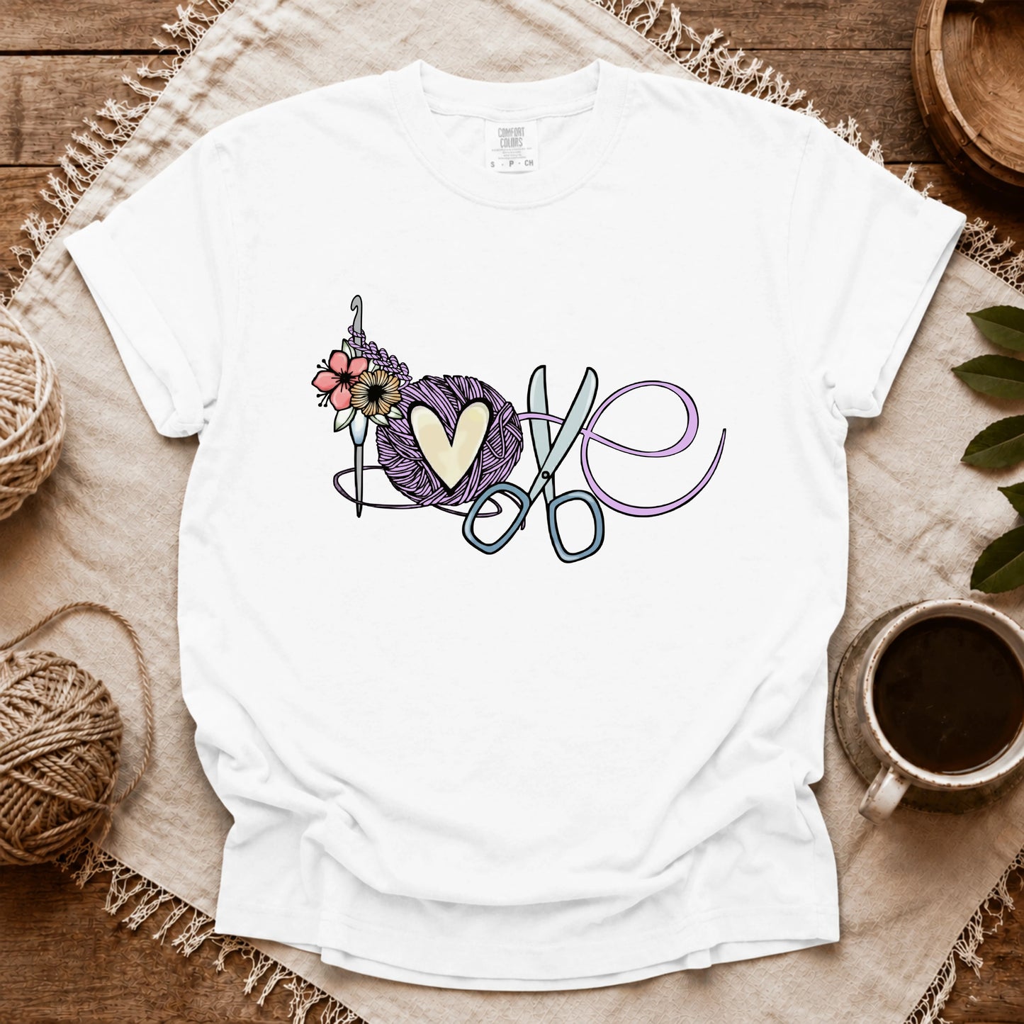 Comfort Colors Love Crocheting T-shirt