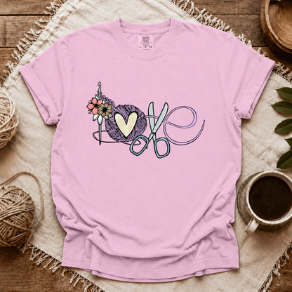 Comfort Colors Love Crocheting T-shirt