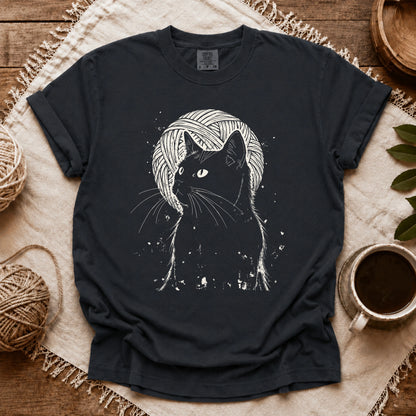 Comfort Colors Cat Under The Moon T-shirt