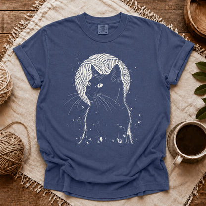 Comfort Colors Cat Under The Moon T-shirt