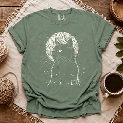 Comfort Colors Cat Under The Moon T-shirt