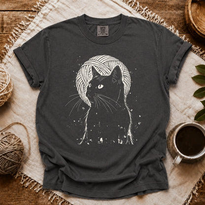 Comfort Colors Cat Under The Moon T-shirt